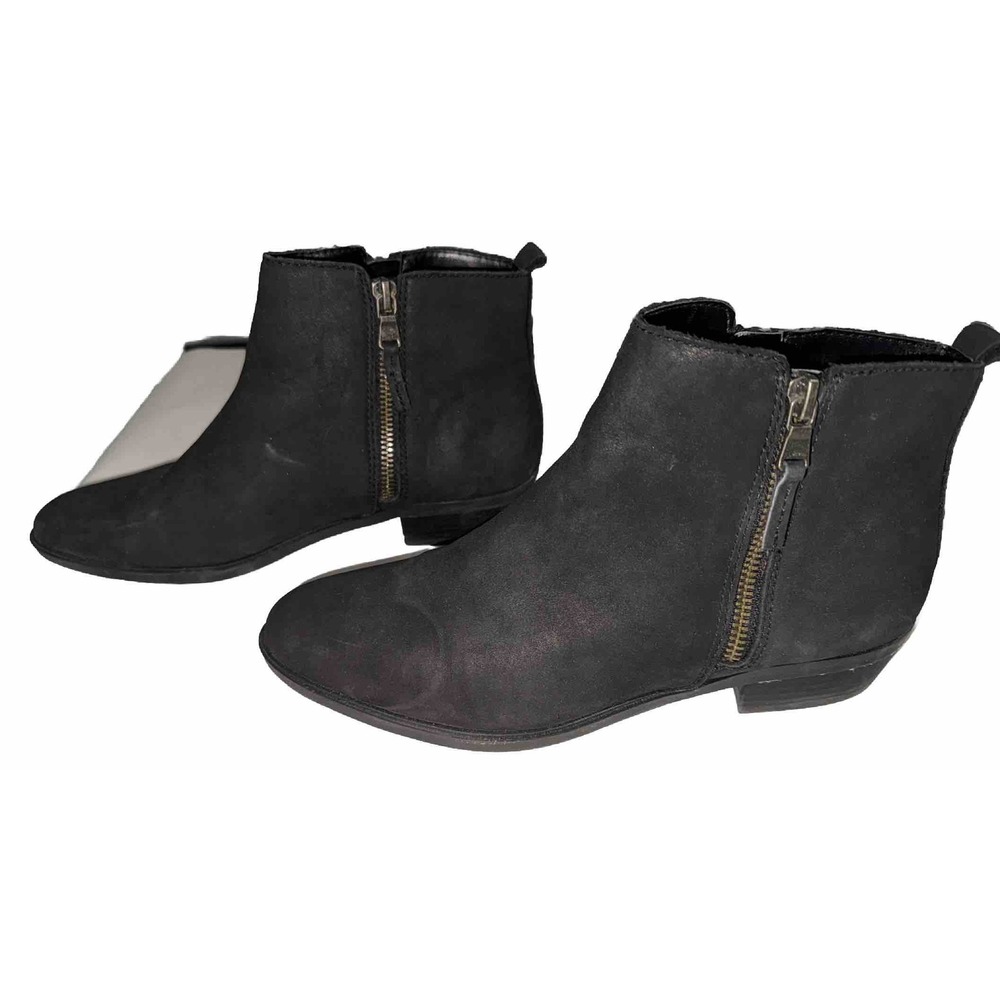 Lauren Ralph Lauren‎ Shira Ankle Boots Womens Size 8 B Black Leather Zip